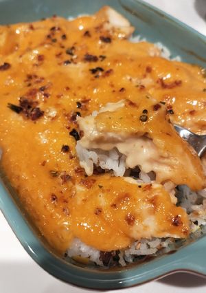 A picture of Easy and Simple Salmon Mentai (without blowtorch).