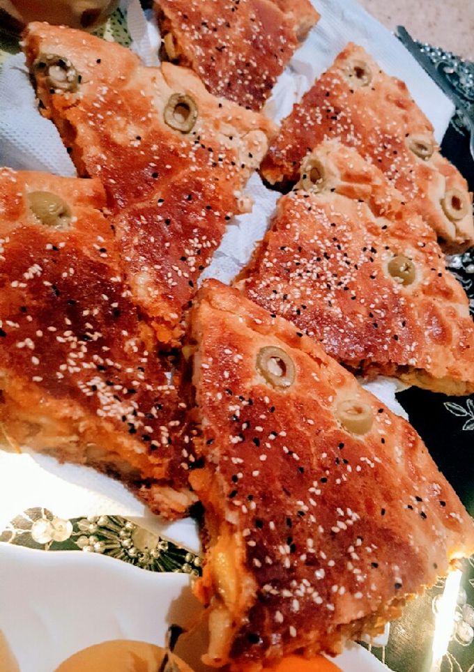 صورة لوصفة فطيرة محشية بالكبدة