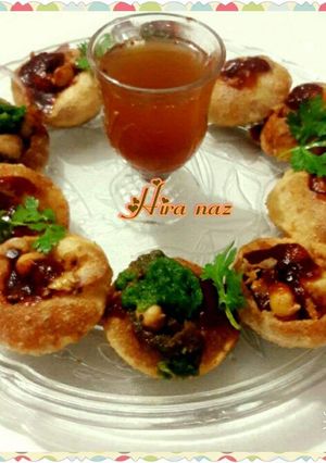A picture of Spicy gol gappay.