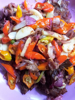 Foto resep Daging kambing Oseng pedas