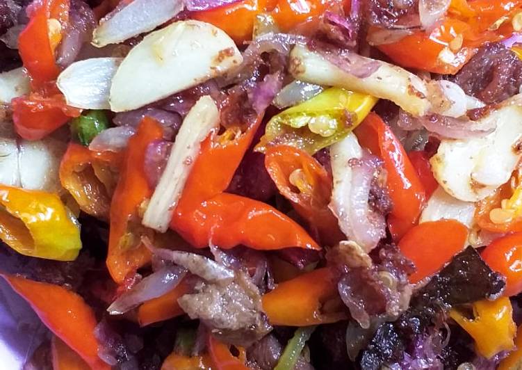 Daging kambing Oseng pedas