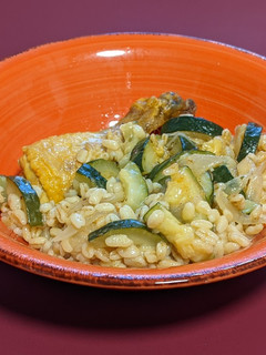 Una foto de Trigo tierno con calabacín y un toque de #SaborCookpad