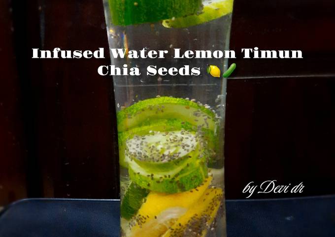 Resep Infused Water Lemon Timun Chia Seeds ðŸ‹ðŸ¥’ Resep Infused Water Lemon Timun Chia Seeds ðŸ‹ðŸ¥’