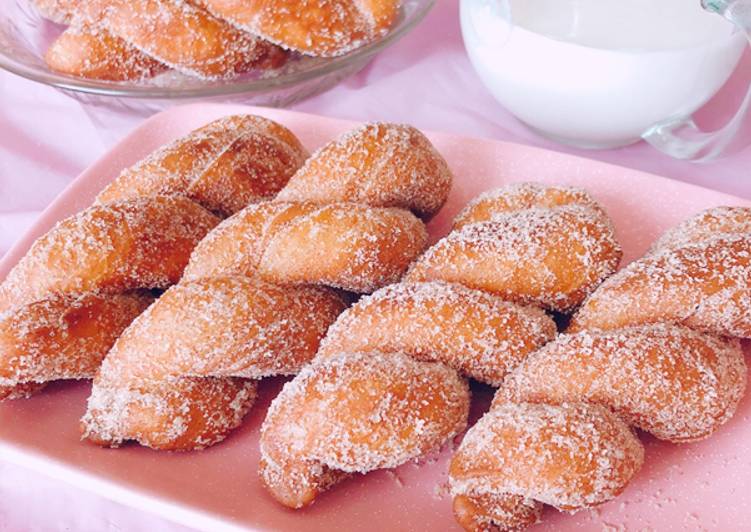  Resep  Resep  asli  donat  korea Kkwabaegi oleh Irene Cookpad