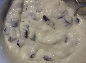 Una foto de Yogurt Natural con arándanos