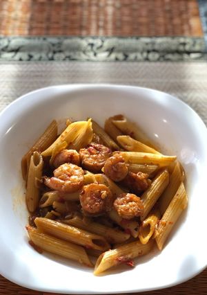O poză a rețetei Thai shrimp 🍤 pastaPaste cu creveți Thai 🍤🍝.