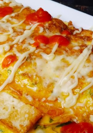 Foto resep OMROT Kesiangan (Omelette Roti)