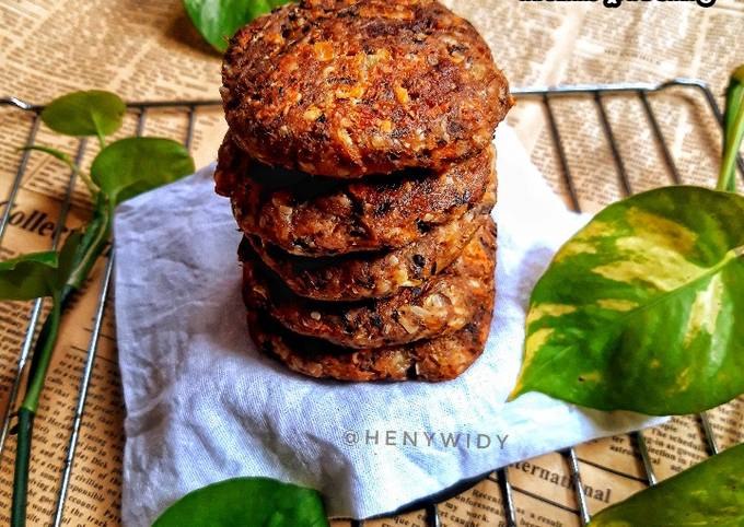 Resep: Patty burger kulit pisang Menu Enak