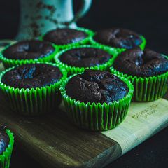 A picture of Plant-Based Chocolate Muffins.