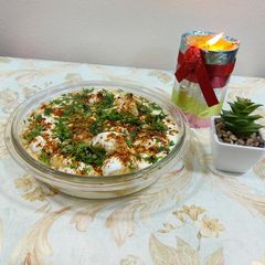 A picture of Dahi Vada.