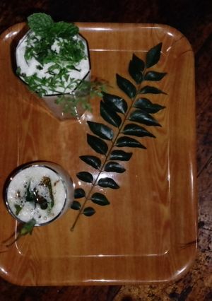 A picture of Masala buttermilk & simple buttermilk.