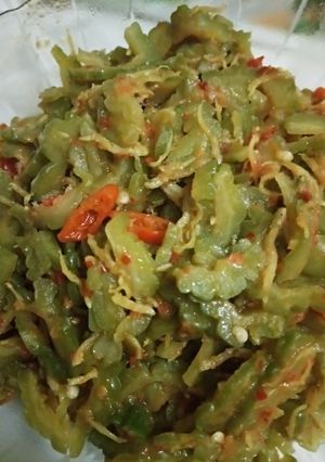 Foto resep Tumis paria teri nasi