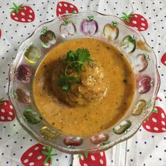 A picture of Dum Aloo restaurant style.
