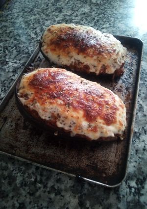 Una foto de Berenjenas rellenas