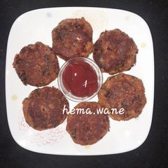 Soya chunks cutlet A picture of Soya chunks cutlet.