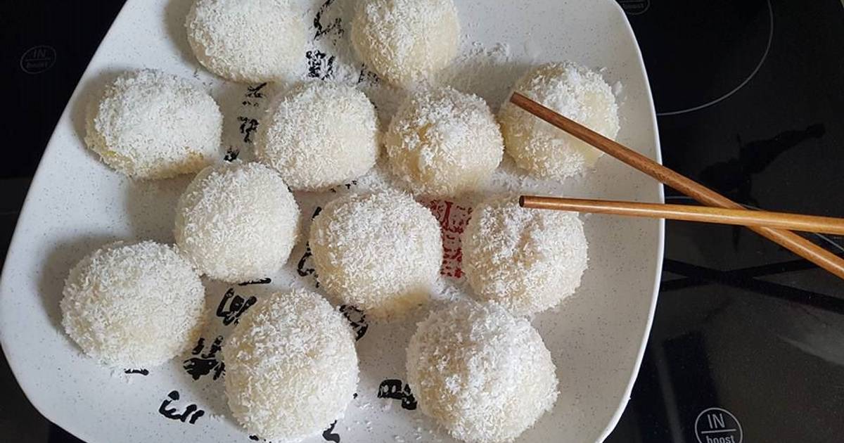Perles de coco à la farine de riz gluant : Recette de Perles de