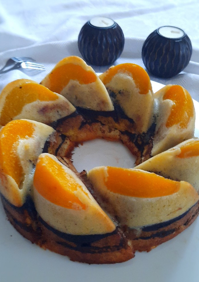 Gugelhupf mit Pfirsiche Rezepthauptbild