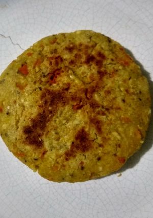 Una foto de Hamburguesa de garbanzo rápida- vegana