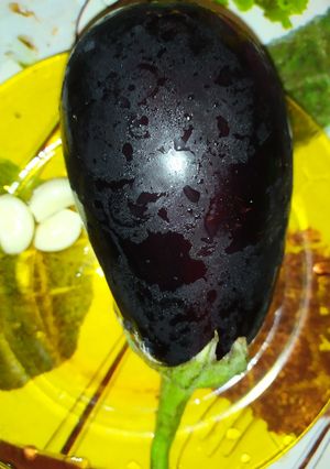 صورة لوصفة باذنجان مقلي