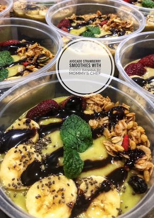 Foto resep Avocado Smoothies berry 😍