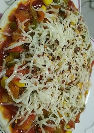 A picture of Veg pizza.