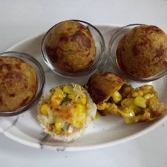 Cheese Corn balls (zero oil) A picture of Cheese Corn balls (zero oil).