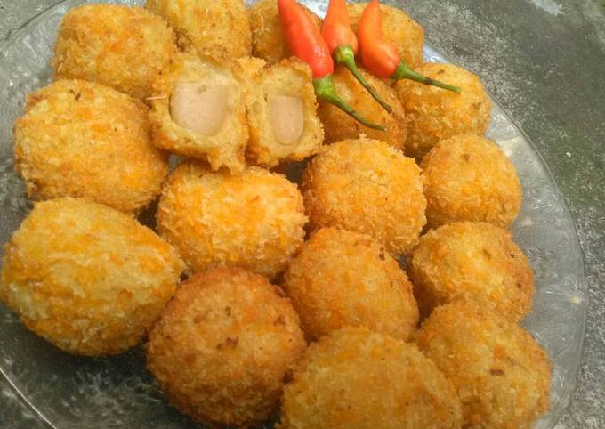 Resep Kroket kentang isi sosis oleh jihan mustofa sungkar