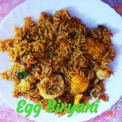 A picture of Egg Biryani.