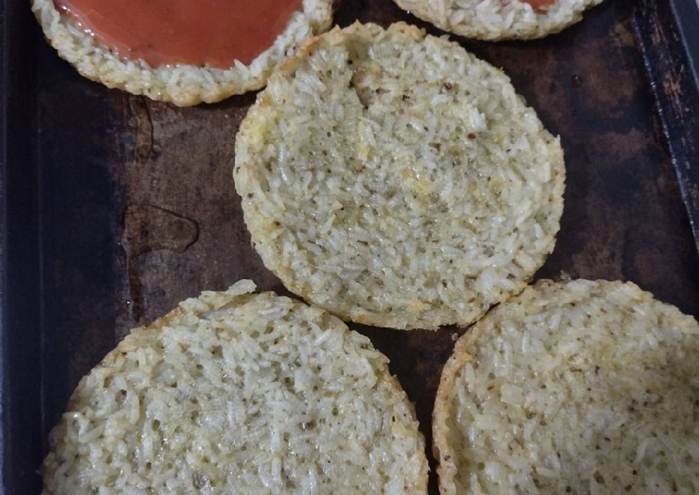 Pizzetas de arroz