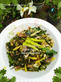 Foto resep Tumis Kangkung Bunga Pepaya