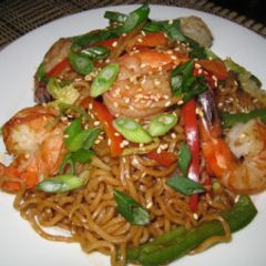 A picture of Thai Peanut Shrimp.