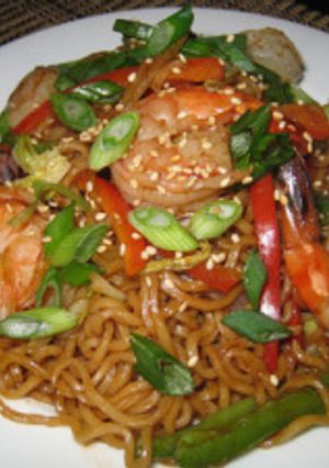 A picture of Thai Peanut Shrimp.