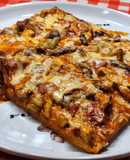 Erdei gombapaprikás pizza
