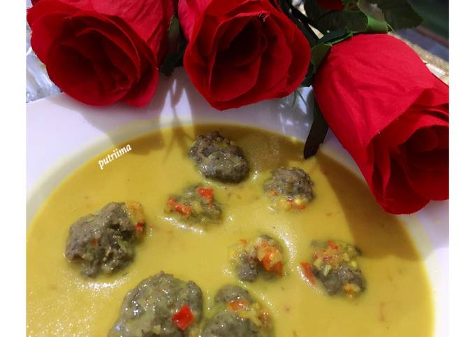 Langkah Mudah untuk Menyiapkan Daging giling bumbu kuning yang Bikin Ngiler
