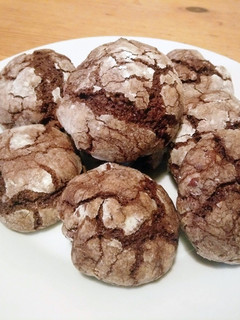 裂紋巧克力山核桃餅乾-Cracked Chocolate Pecan Cookies-簡單甜點 的食譜成品照片