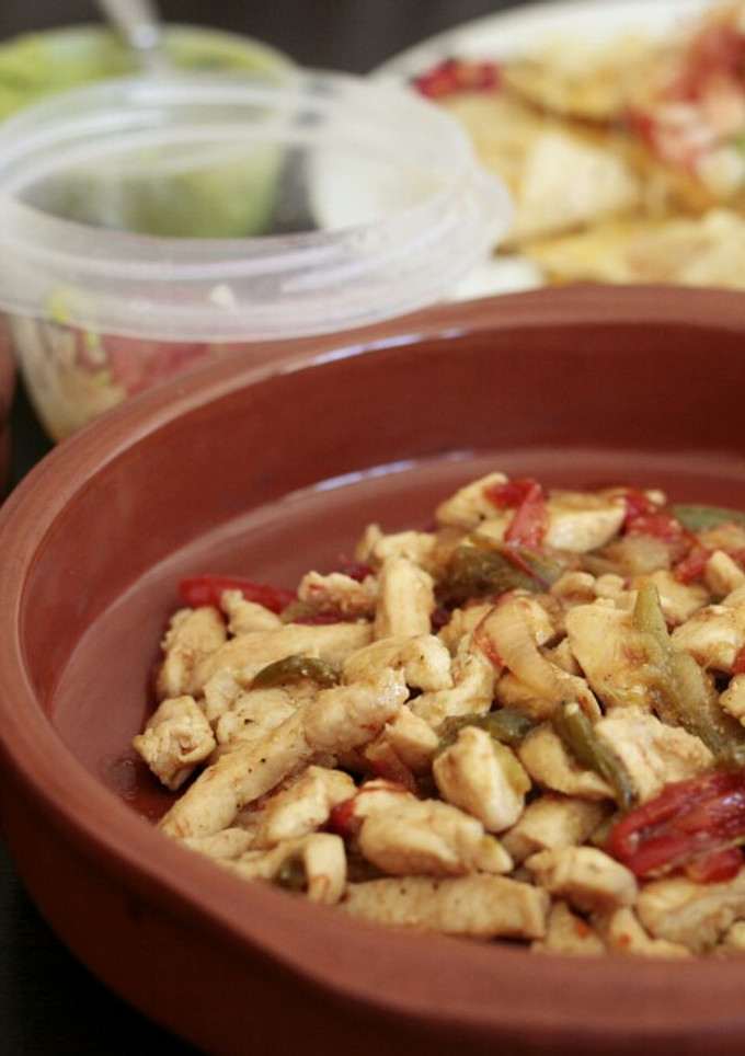 Una foto de Relleno para fajitas con pollo TEX MEX ❣️ 🙌