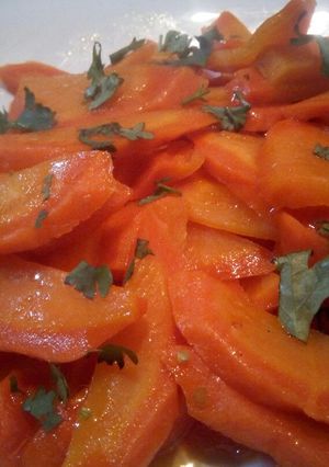 A picture of Glazed carrots.