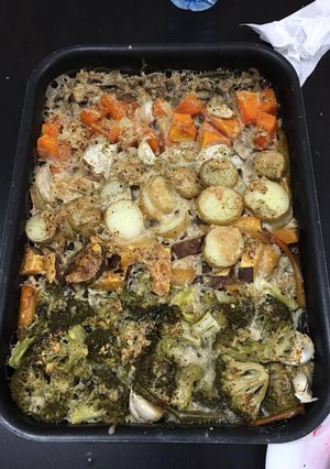 صورة لوصفة صينية خضار بالطحينة