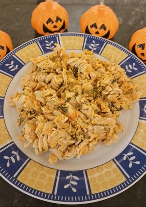 Sütőtökös-fetás-spenótos tészta recept fotója