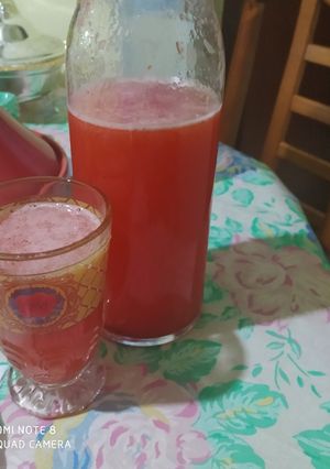 صورة لوصفة عصير فراولة