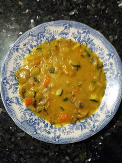 Una foto de Verduritas al curry