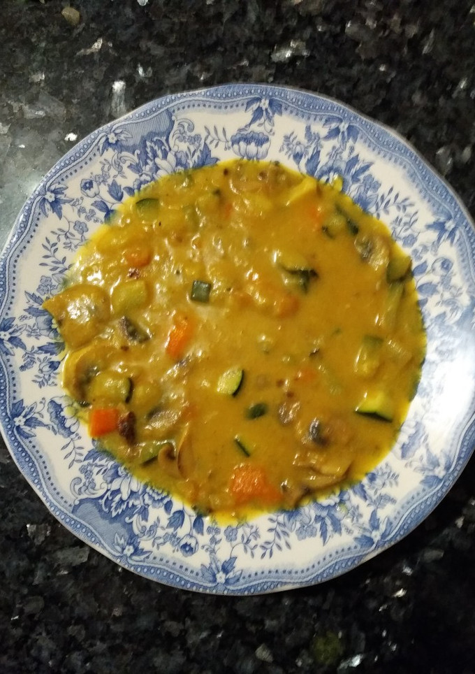 Una foto de Verduritas al curry