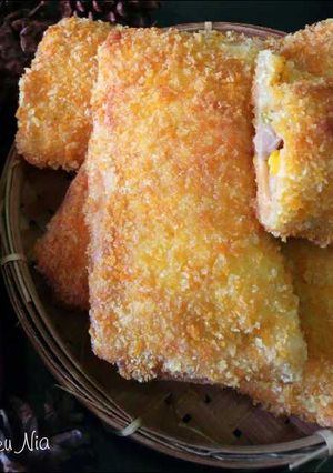 Foto resep Roti Tawar Goreng isi Ayam