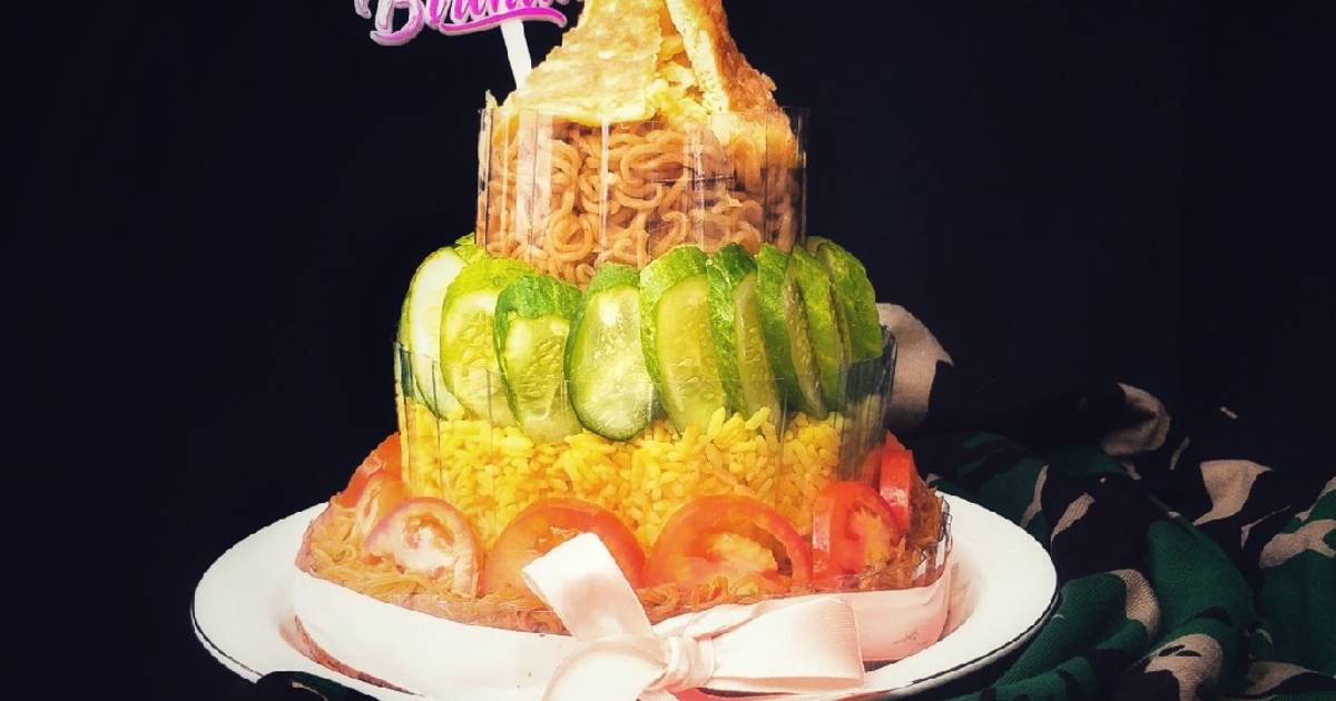 Mini Rice Birthday Cake 50 resep rice birthday cake enak dan mudah - Cookpad