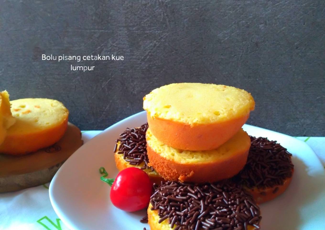 #Bolu Pisang Pake Cetakan Kue Lumpur👌