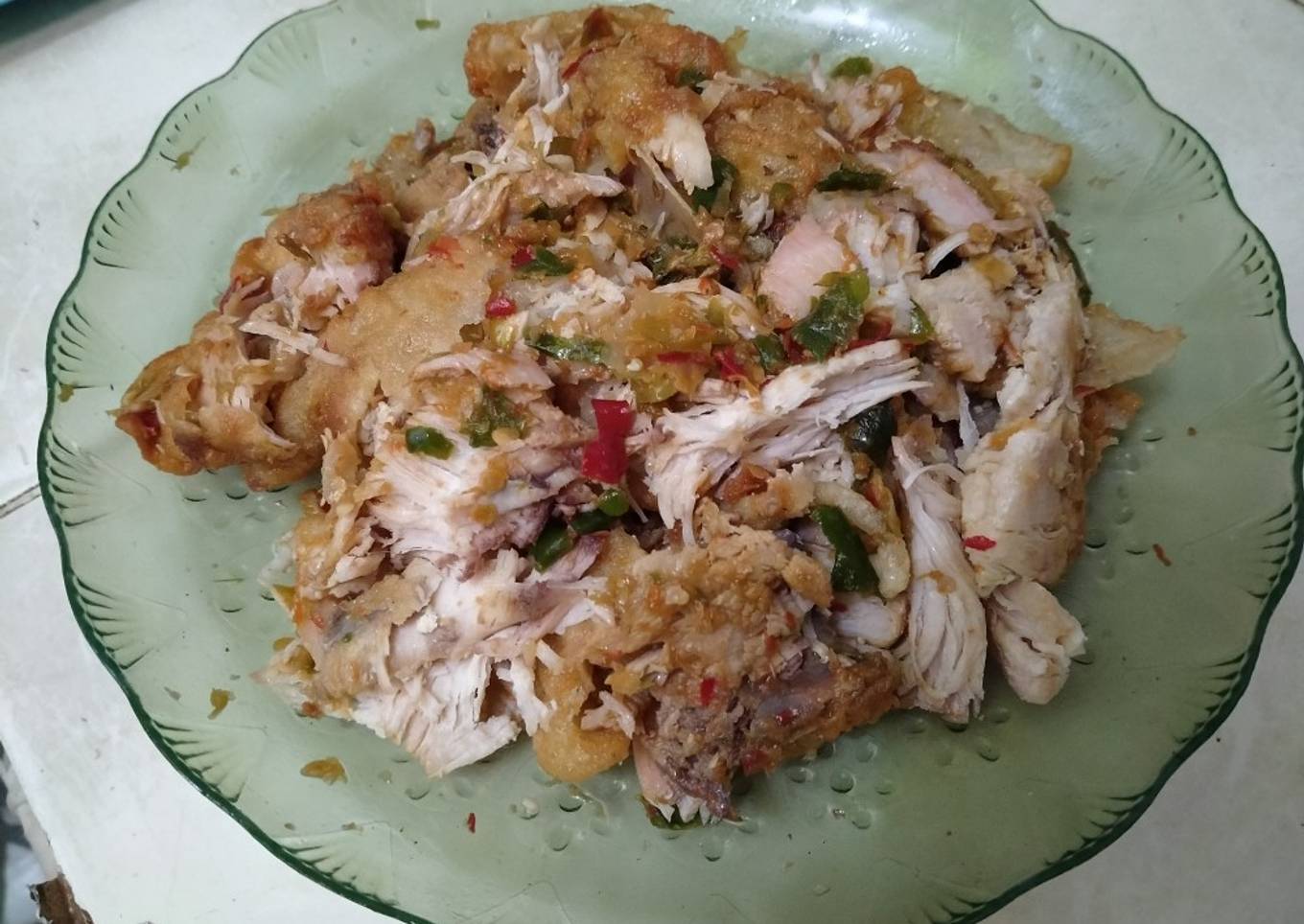 Ayam geprek dower