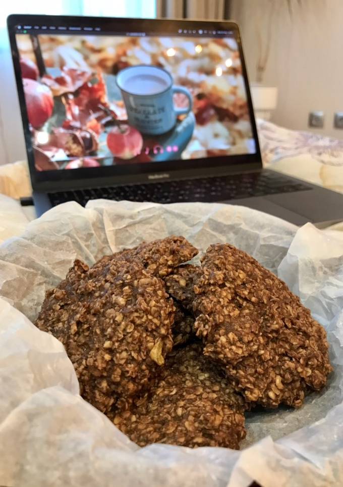Шоколадно-бананове вівсяне печиво🍪