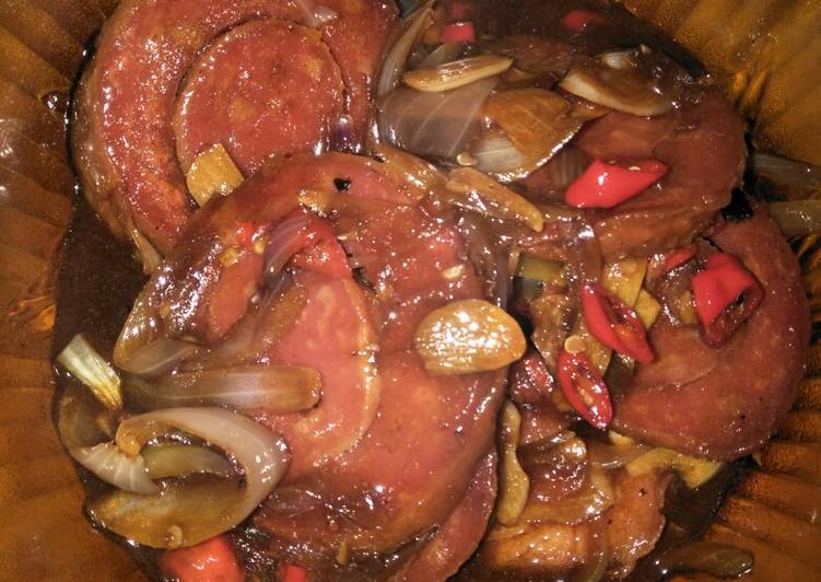 Rolade saus teriyaki