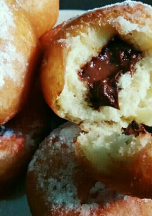 Foto resep Donat goreng isi coklat
