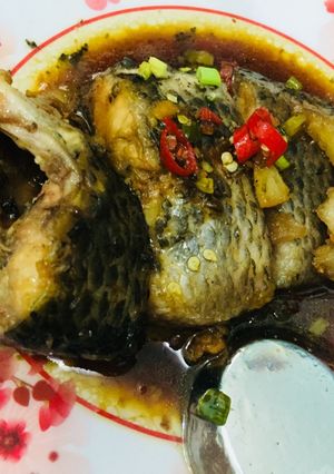 Hình của món Cá rô kho tộ.